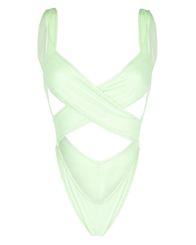 Reina Olga Exotica Wrap Bikini Green