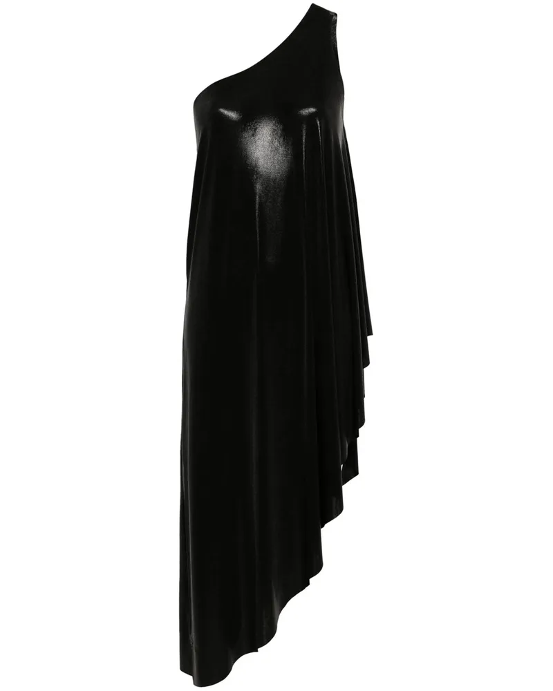 Norma Kamali asymmetrisch eine Schultertunika Black