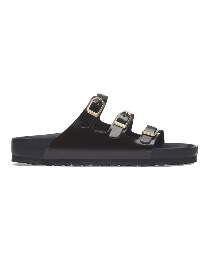 Birkenstock Ciabatta Florida frischer Glanz schwarz Black