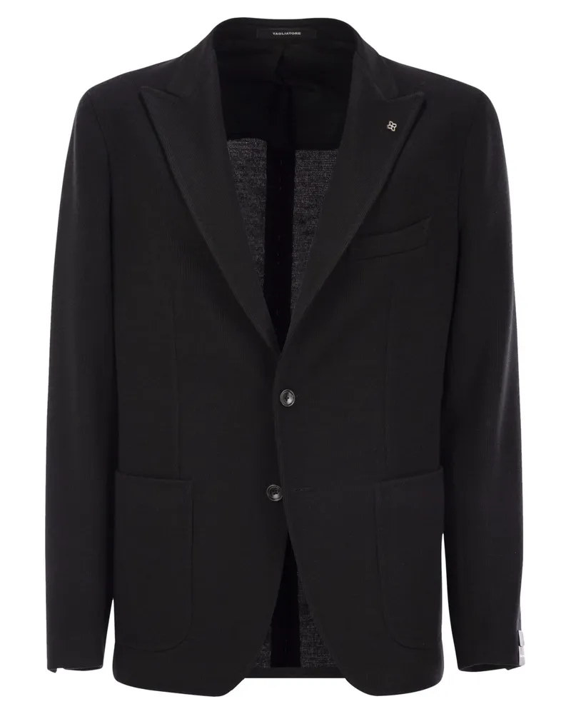 Tagliatore Virgin Woll Mischjacke Black
