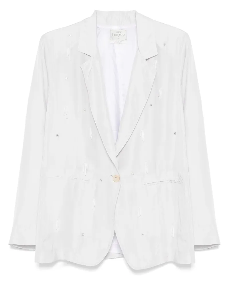 forte_forte Silk Single Breasted Jacke Light