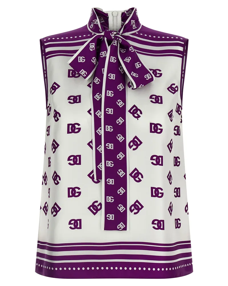 Dolce & Gabbana DG Press Top Purple
