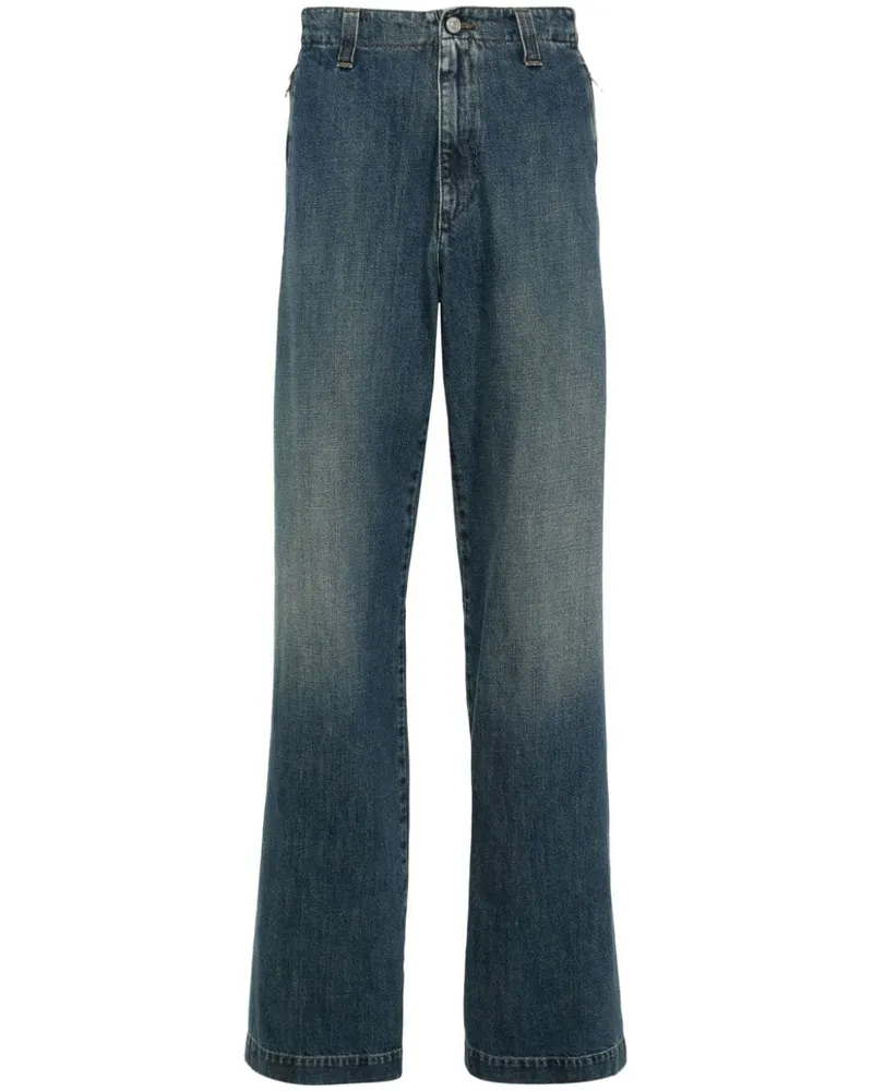Maison Margiela Straight Denim Jeans Blue
