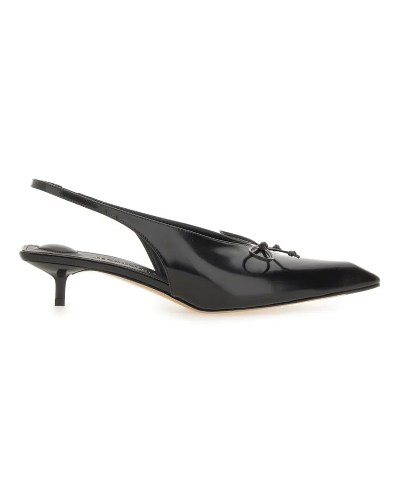 Jacquemus der "Cubisto" Slingbacks Black