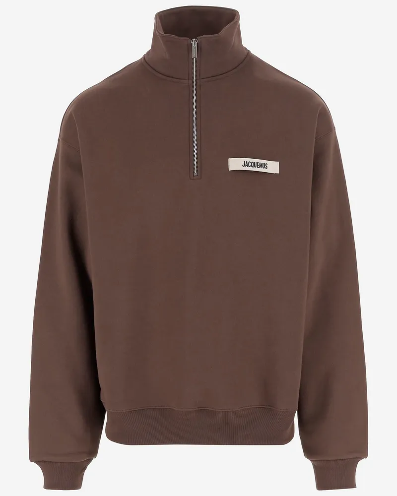 Jacquemus Cotton la Croisière Sweatshirt Brown