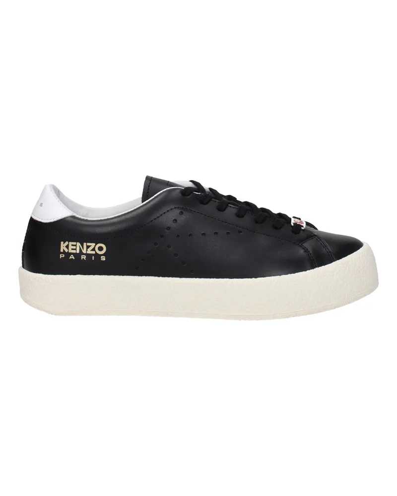 Kenzo Damens Ledersneaker Schwarz -