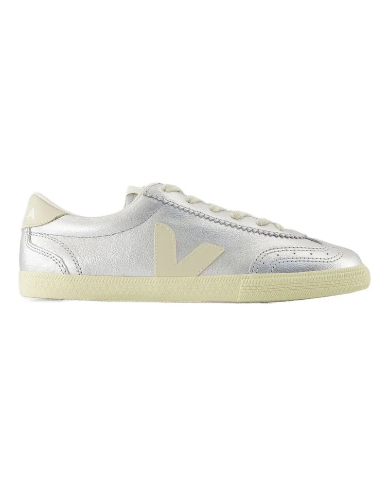 VEJA Volley -Turnschuhe  Leder Silber Silver