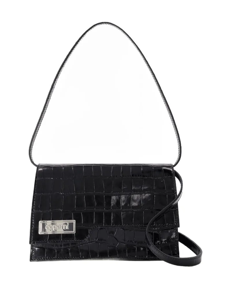 COPERNI Mini Ordnertasche  Leder schwarz Schwarz