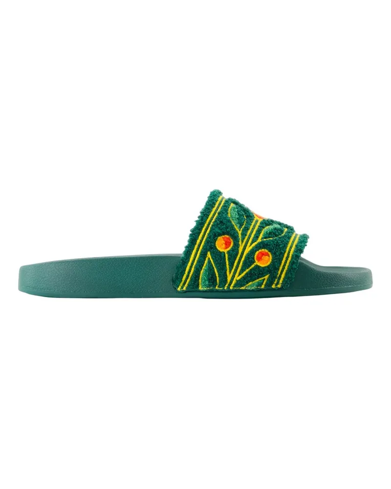 Casablanca Paris Terry Sandalen  Synthetisches Ledergrün Green
