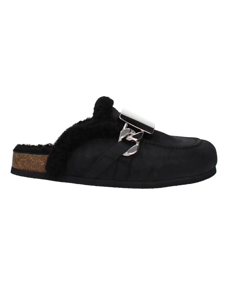 J.W.Anderson JW Anderson Pantoffeln und Hufe Männer Wildleder schwarz -