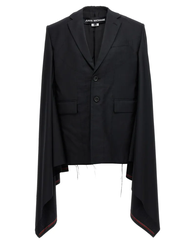 Junya Watanabe Seymo Wool Cape Schwarz