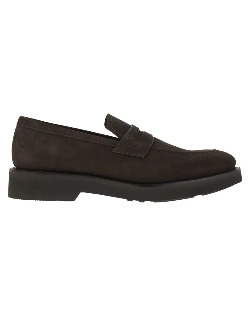 Church's Kirche's Wildleder -Kalbskin -Mokasin Dark