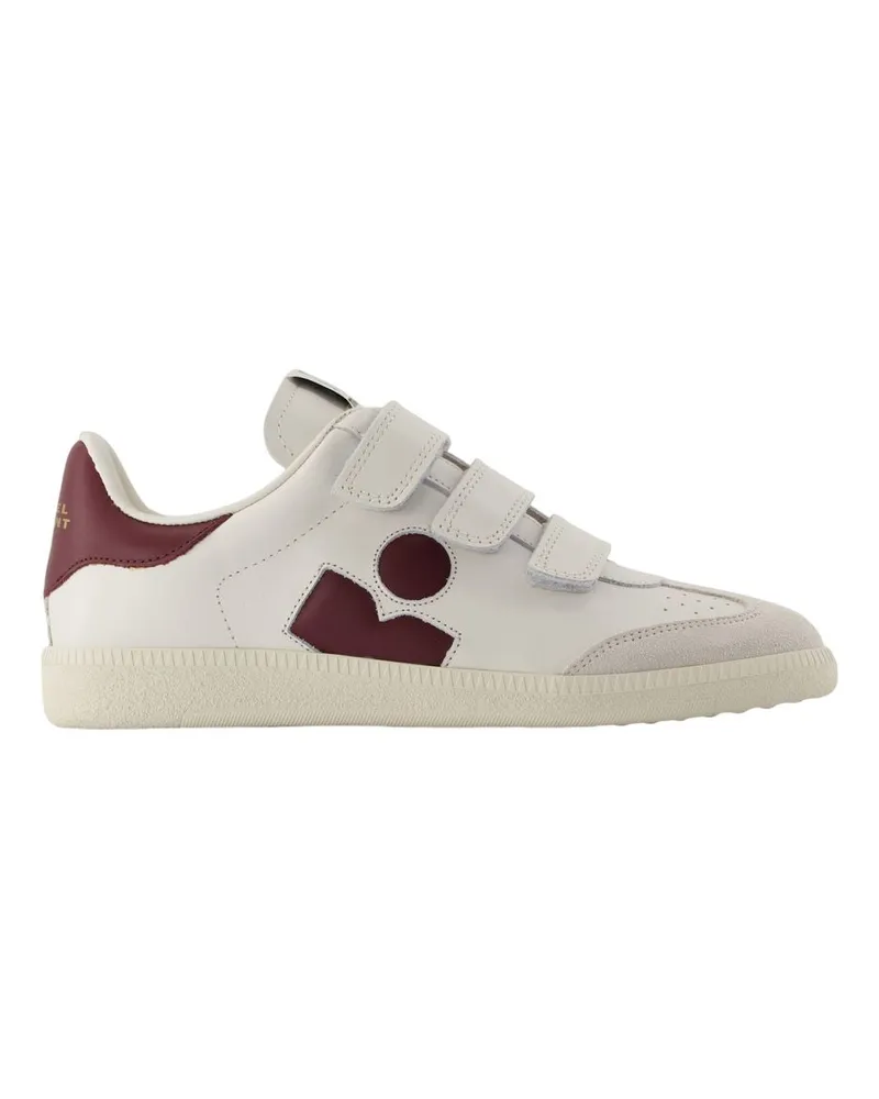 Isabel Marant Beth GB Sneakers  Leder Weiß White