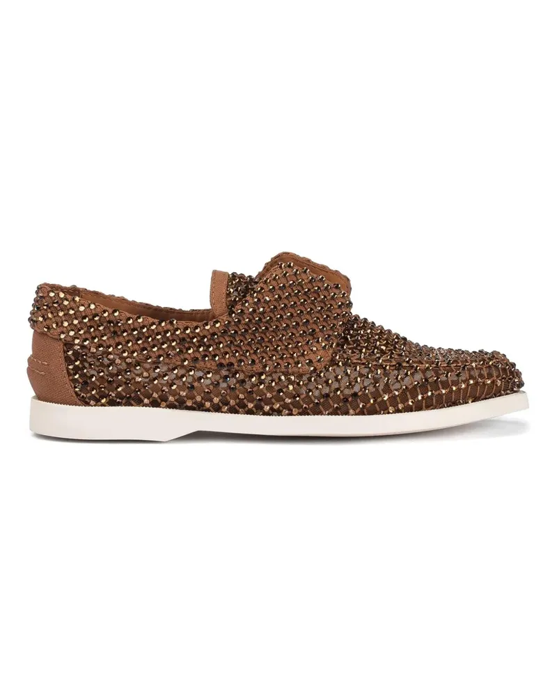 Le Silla flache Schuhe braun Brown