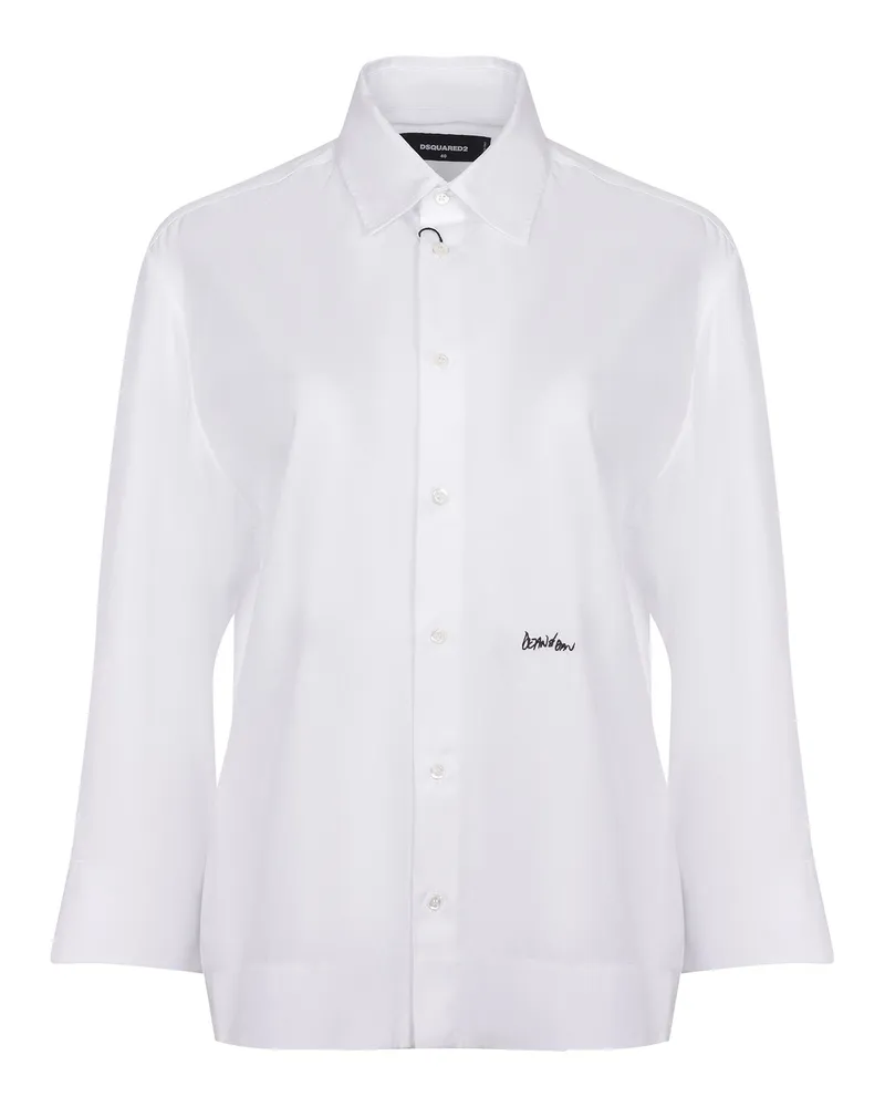 Dsquared2 Hemd aus Baumwolle White