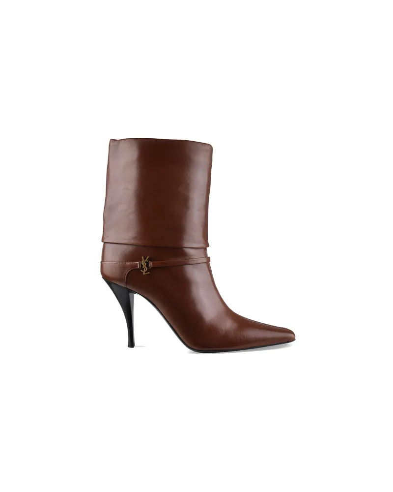 Saint Laurent Niki Stiefel Brown
