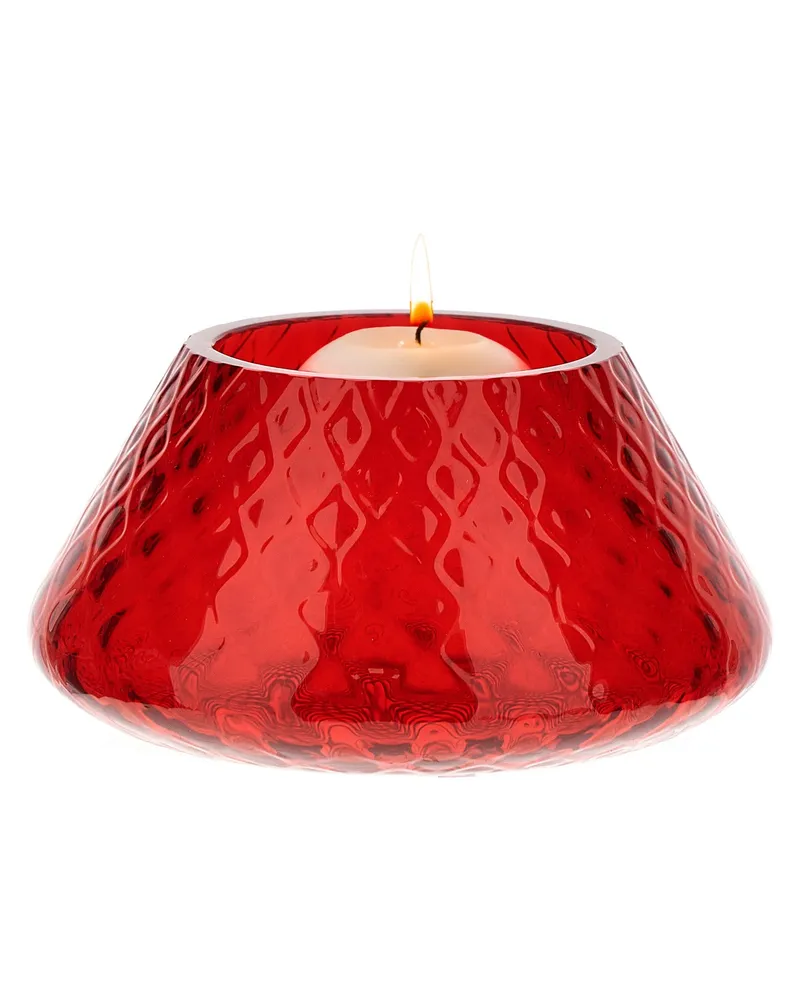 Venini Kerzenhalter 'Lele' ⌀ 18 cm Red