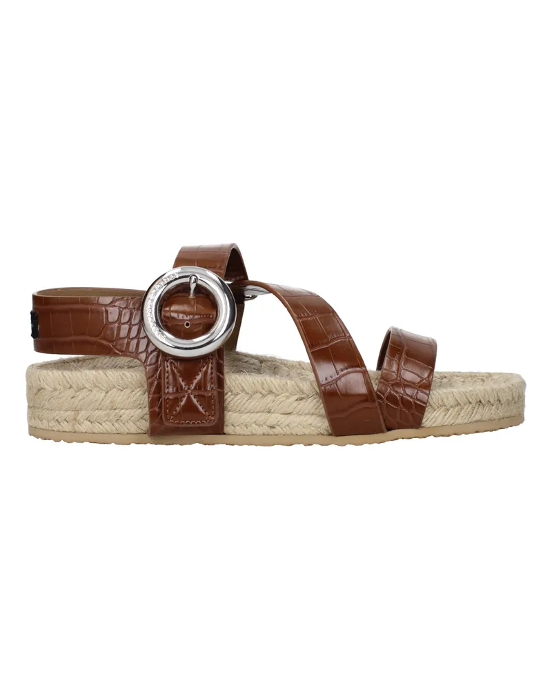 Stella McCartney Gaia Damens Sandalen Öko-Leder Braun -