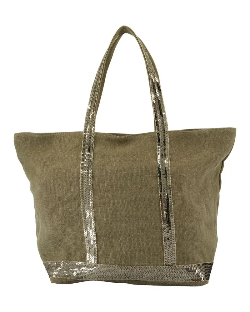 Vanessa Bruno M Rucke Shopper Bag  Leinen Khaki Khaki