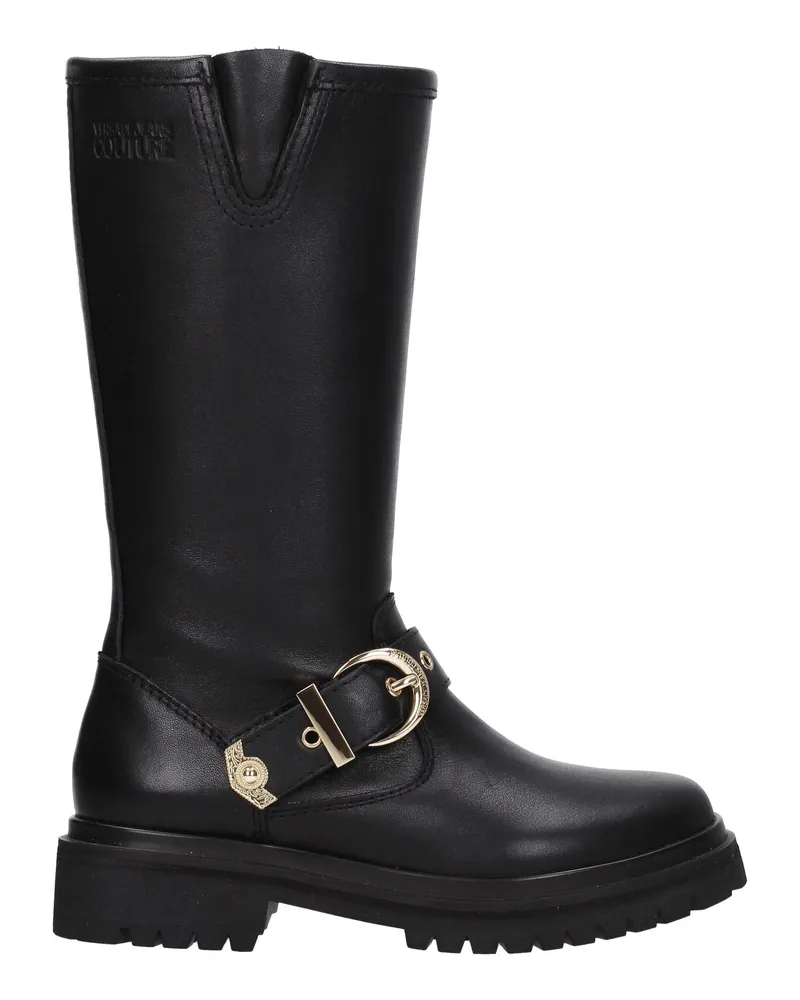 Versace Jeans Boots Frauen Leder schwarz -