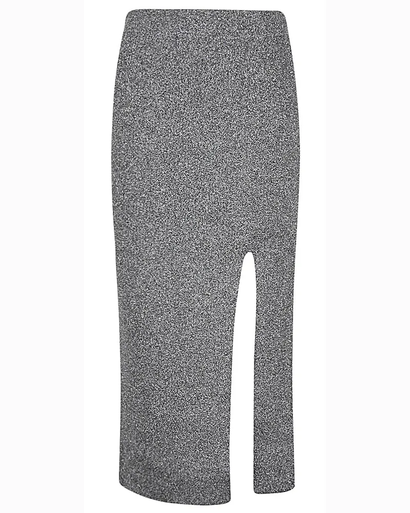 Circus Hotel Viscose Midi Rock Grey