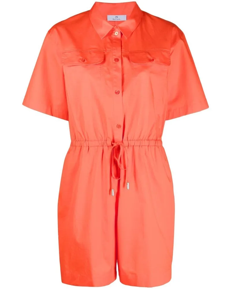 Paul Smith Cotton Playsuit Orange