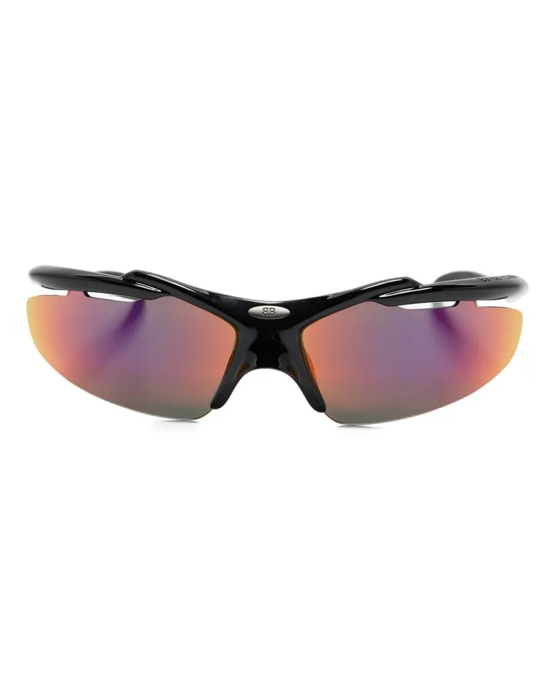 Balenciaga Turbo -D -Rahmen Sonnenbrille Black