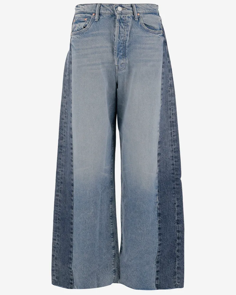 Mother Mutter Cotton Denim Patchwork Jeans Denim
