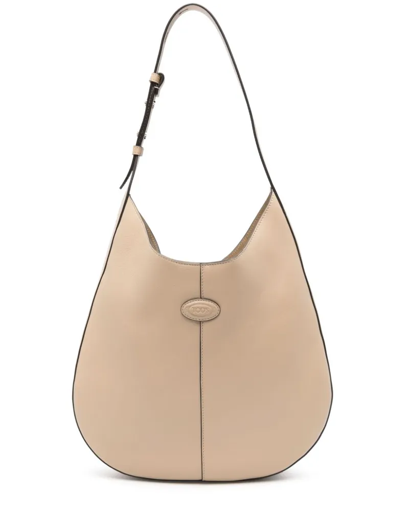 TOD'S Tod 's DI -Tasche kleine Leder -Hobo -Tasche Beige