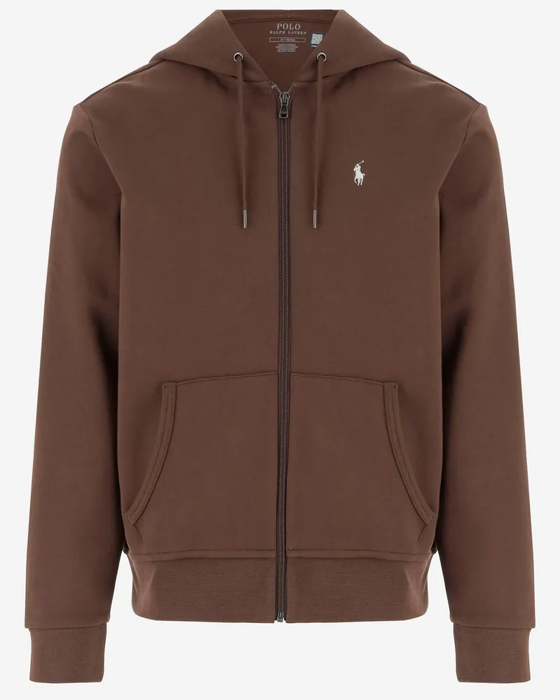 Ralph Lauren Sweatshirt aus Baumwollmischung mit Logo Brown