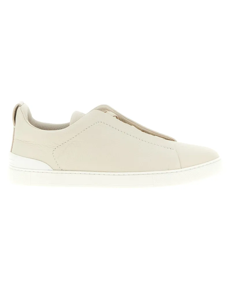 Ermenegildo Zegna Triple Stitch' Sneakers Beige