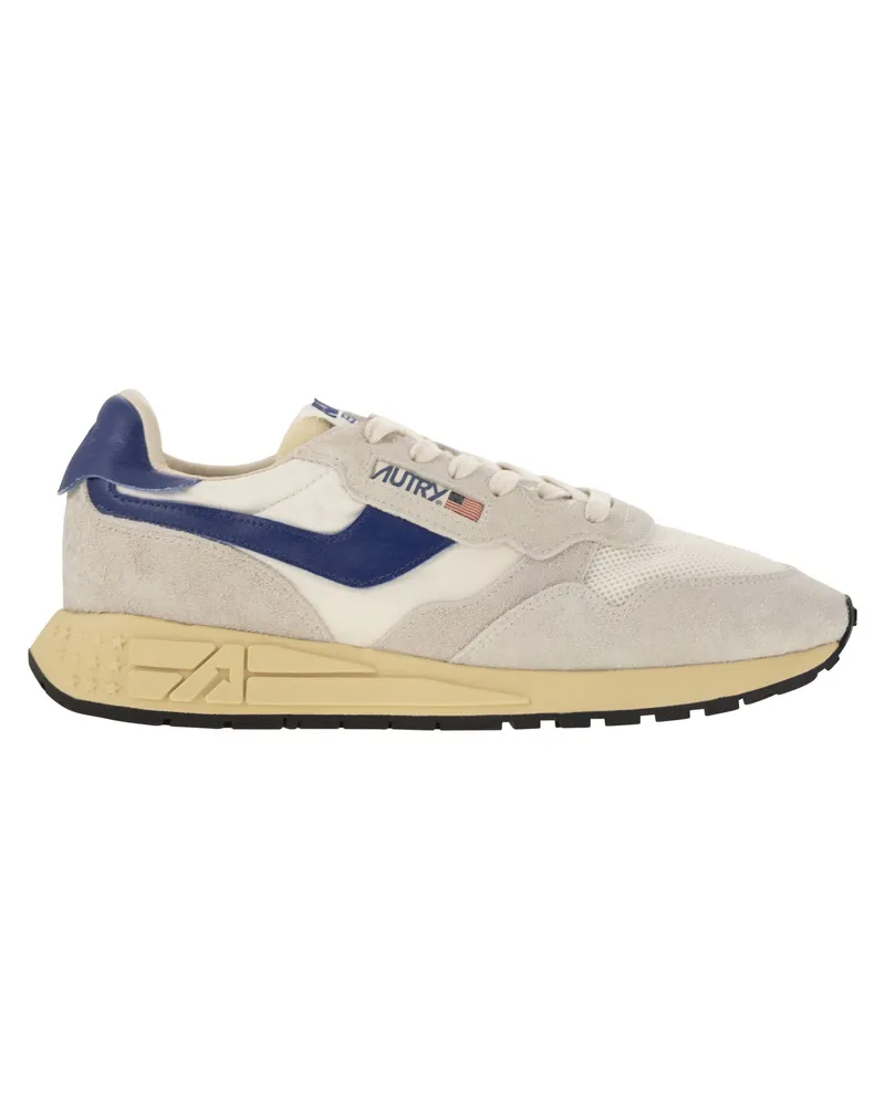AUTRY Reelwind Wildleder und Technical Textile Trainer Grey