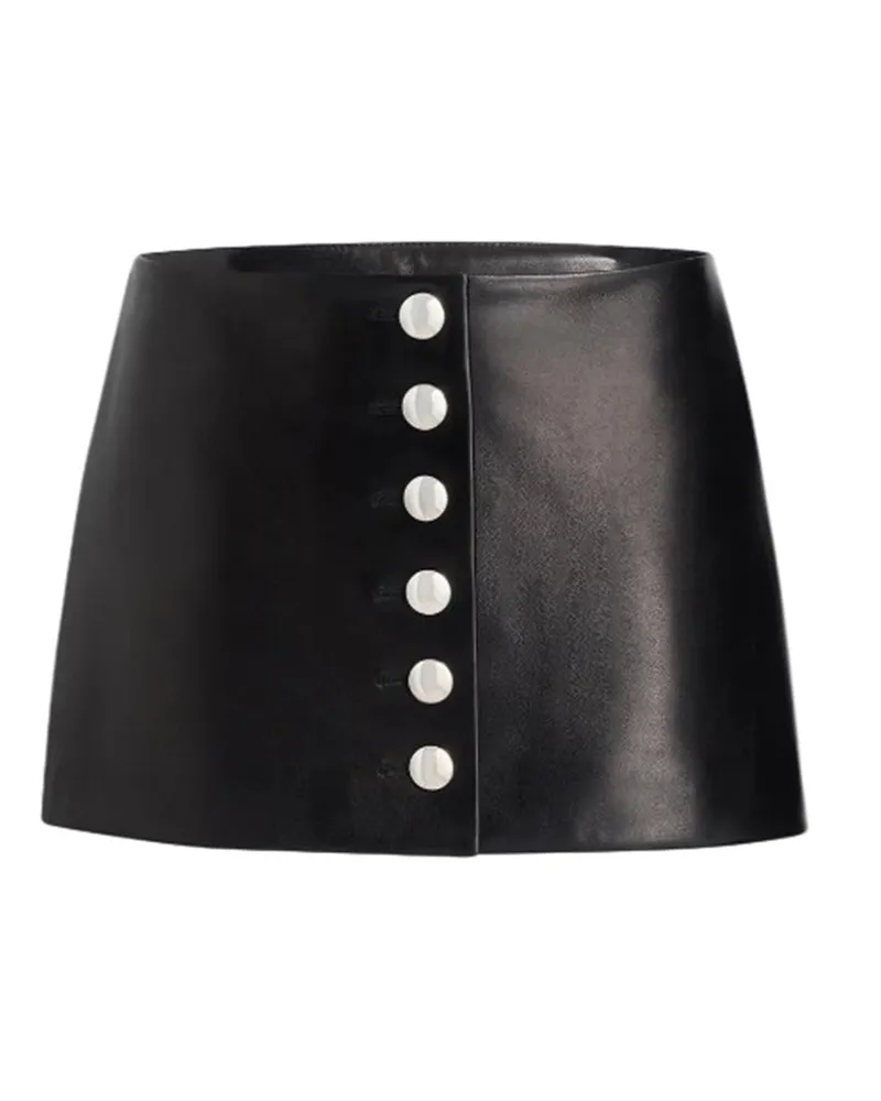 KHAITE Khaite Black Jaxon Leder Minirock Frauen Black