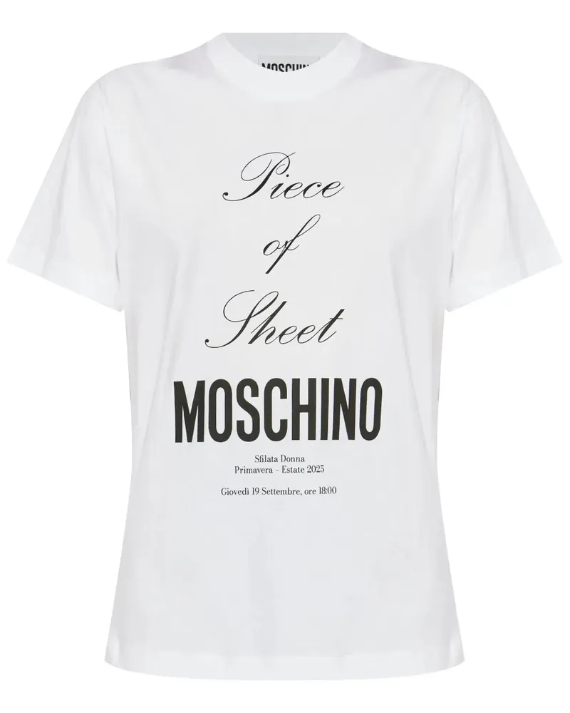 Moschino T -Shirt mit Druck 1001