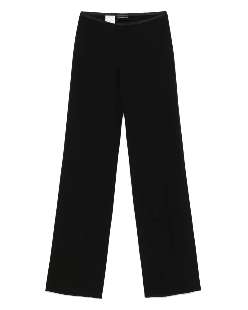 Emporio Armani Crepe Hosen Black