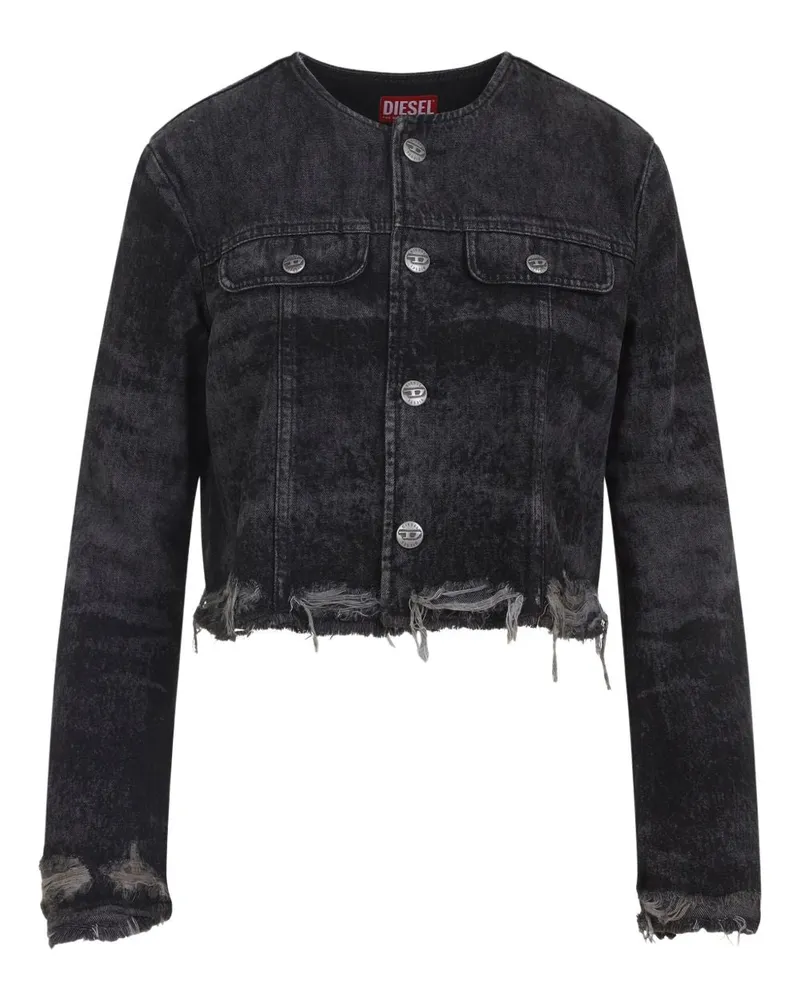 Diesel Denim-Baumwolljacke Black