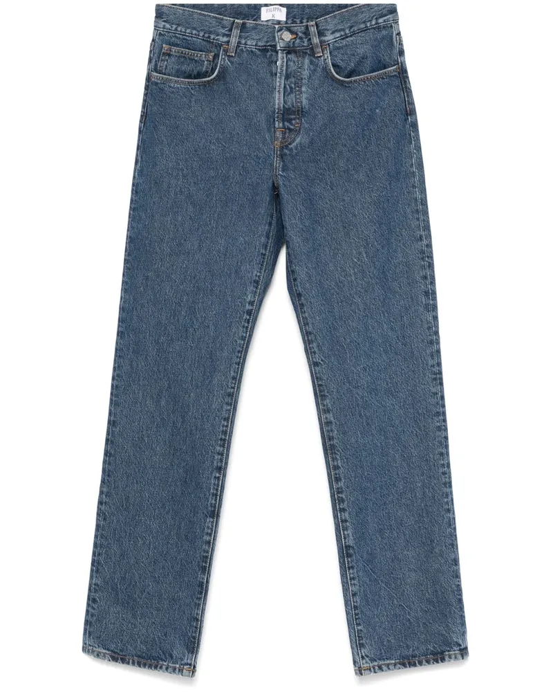 Filippa K Denim -Baumwolljeans Blue