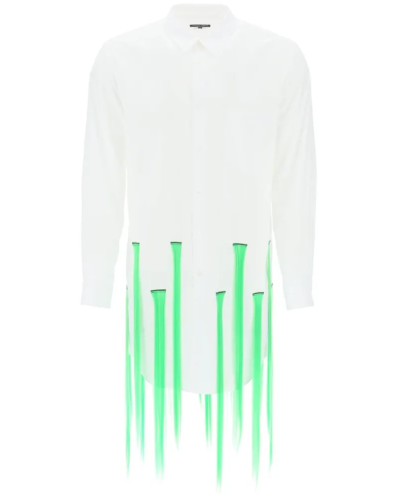 Comme des Garçons Shirt mit Verlängerungen White