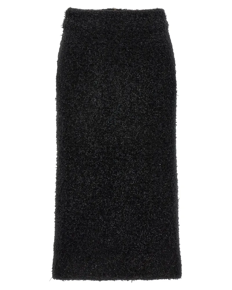 Balenciaga Tweed Midi Rock Black