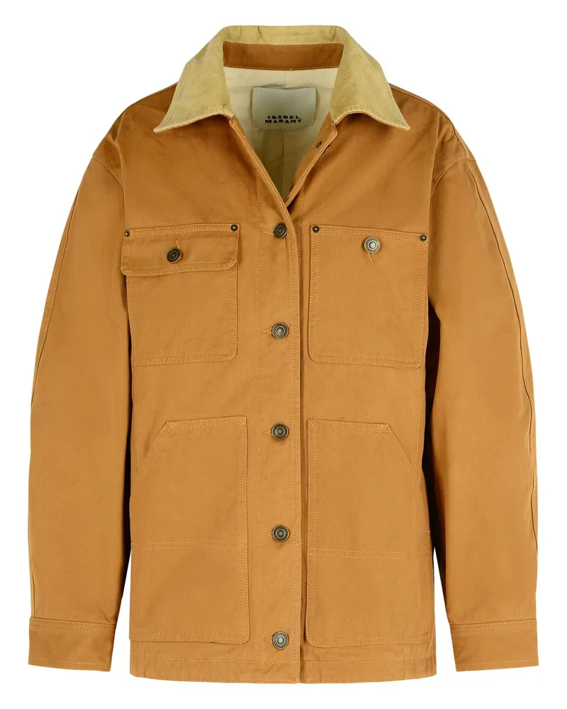 Isabel Marant Ninon 'Baumwoll Cognac Jacke Brown