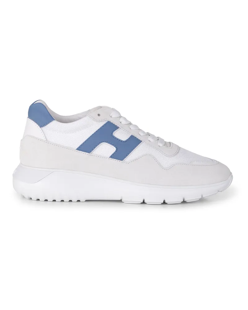 Hogan Interactive3 Sneakers in Wildleder und Nylon White