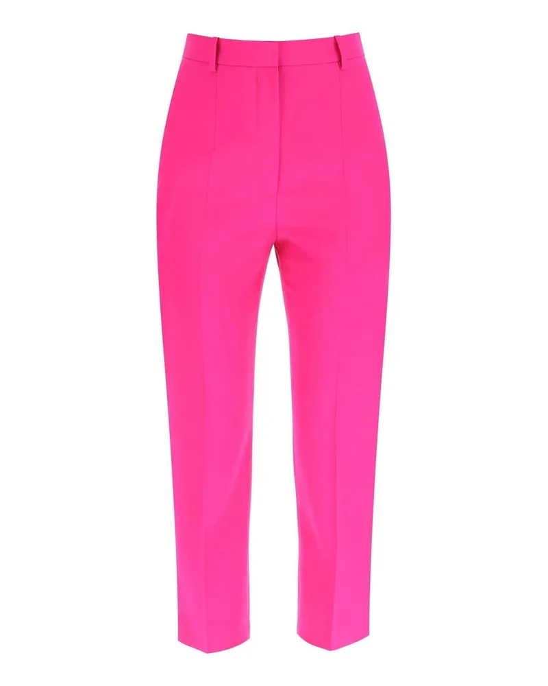 Alexander McQueen klassische Wollhose Rosa