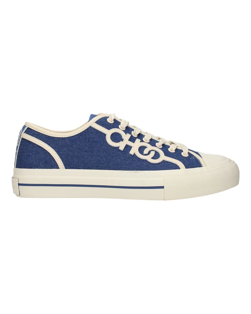 Jimmy Choo Fenix Herrens Sneakers Blau/Jeansstoff -