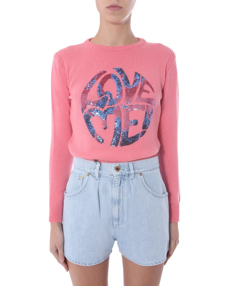 Alberta Ferretti Love Me" Pullover Fuchsia