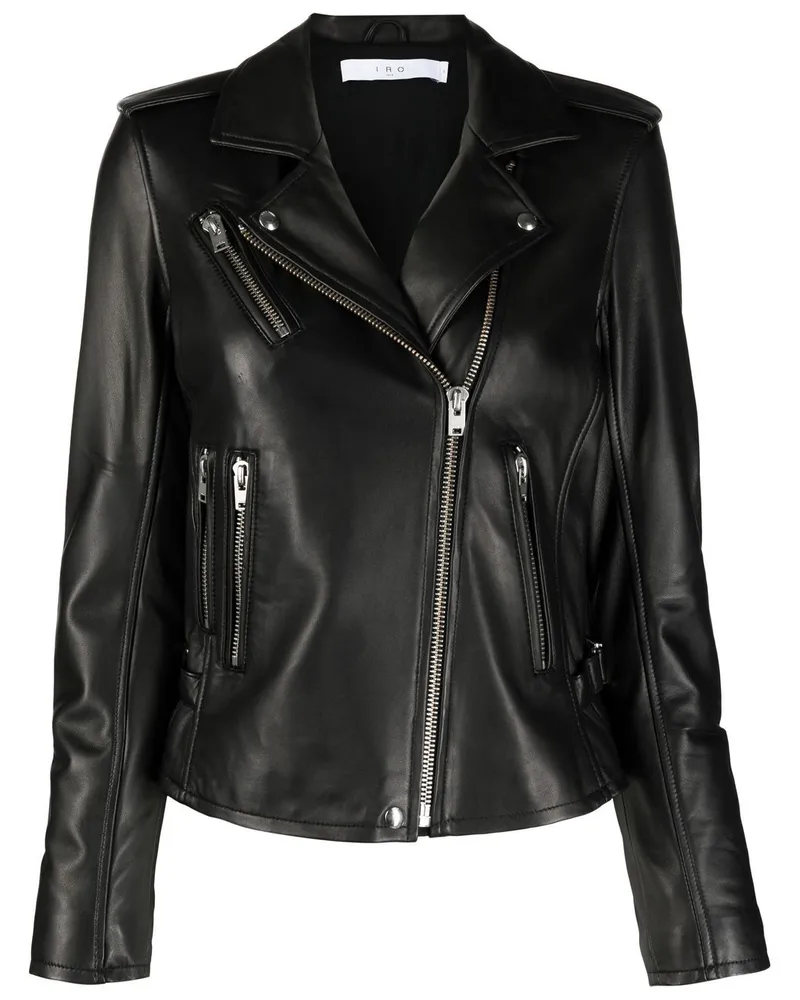 IRO Newhan Lederjacke Black