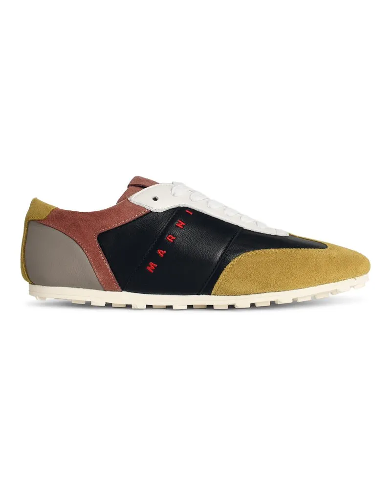 Marni Softy Soccer' Multicolor Lear -Sneaker Multicolor