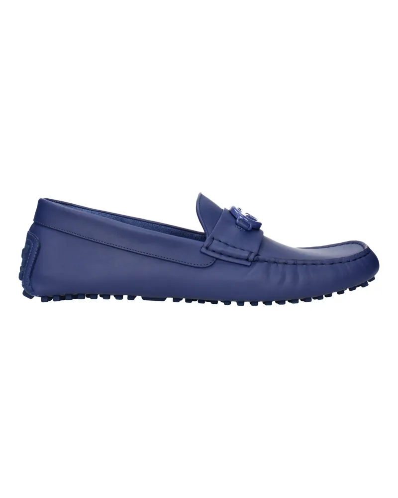 Gucci Herrens Mokassins Blau/Indigoleder -