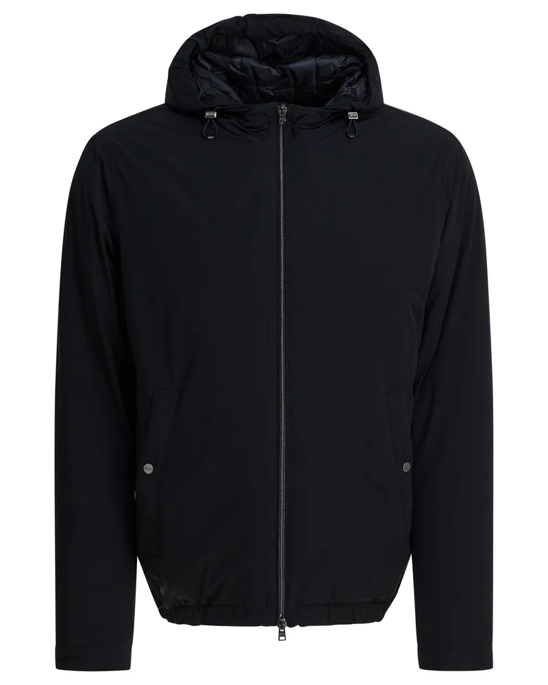 Herno kurze Daunenjacke mit Kapuze Black