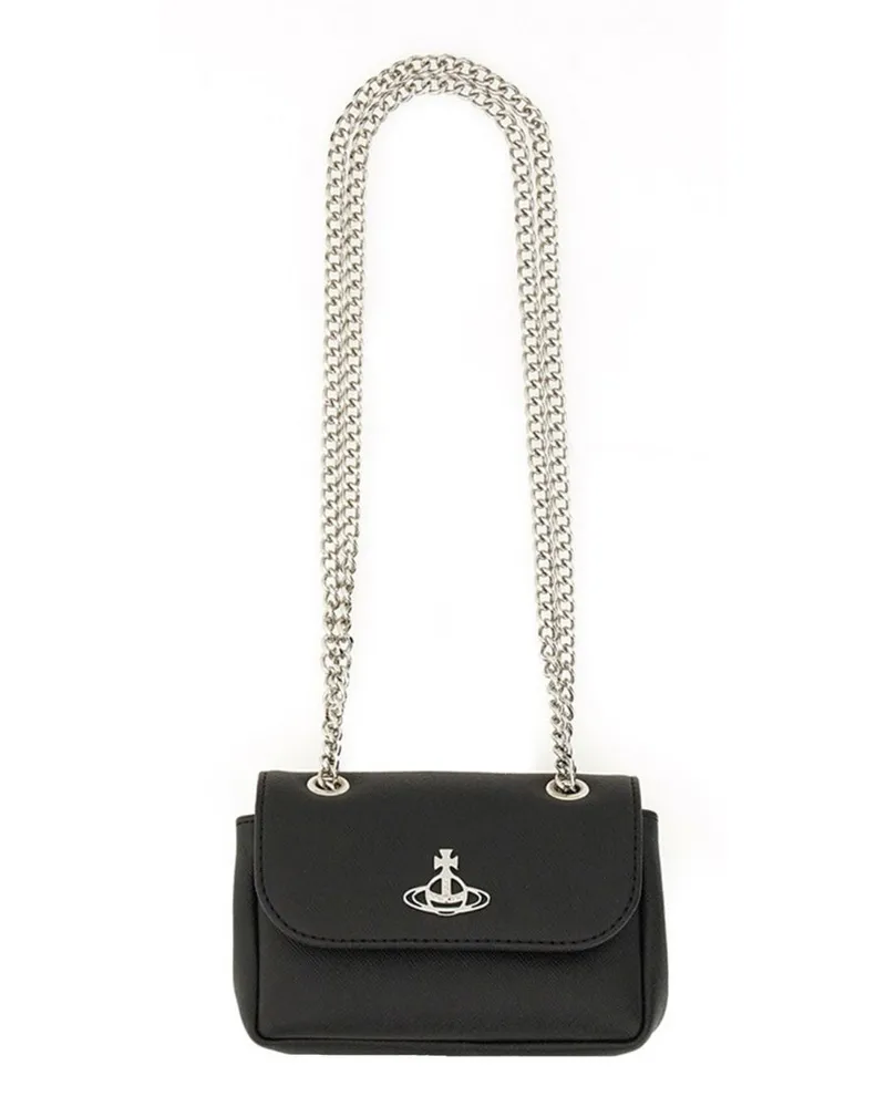 Vivienne Westwood Borsa Con Catena klein Black
