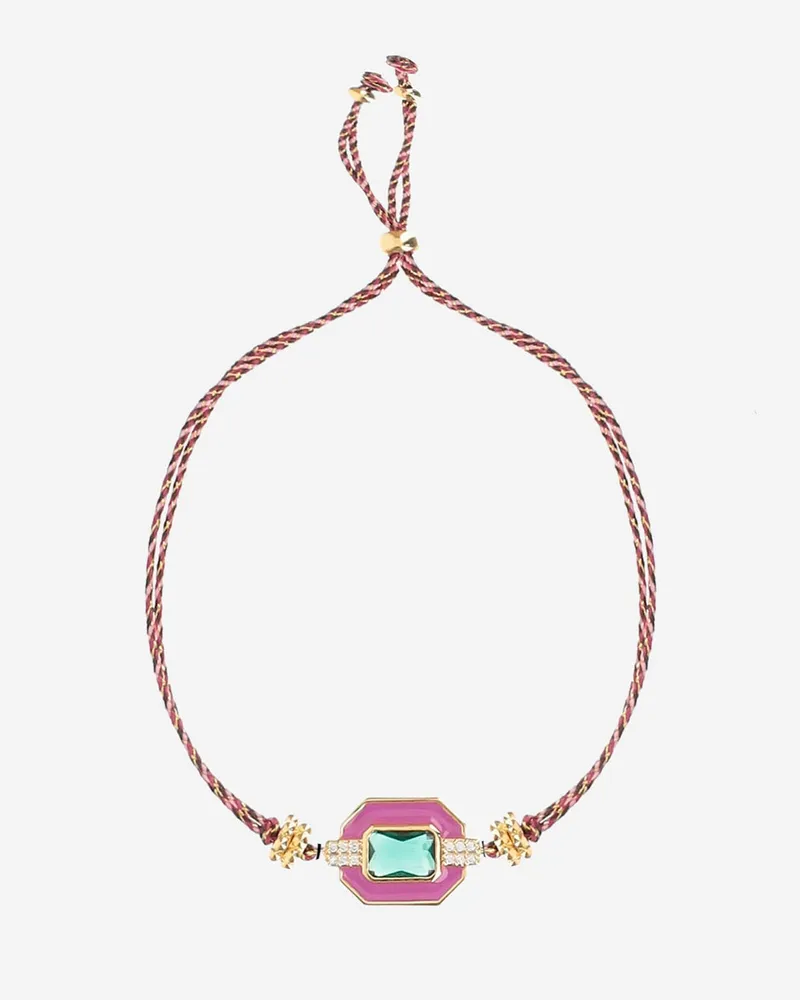 MYA BAY Fuchsia Art-Deco-Armband Pink